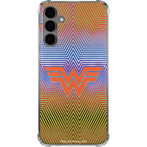 Wonder Woman 1984 (2020) Rainbow Chevron Logo Galaxy S24 Plus Clear Case